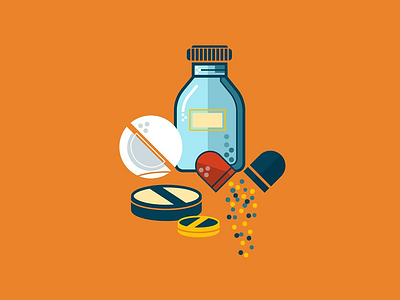 Medicines drugs icon illustration illustrator medicines vector