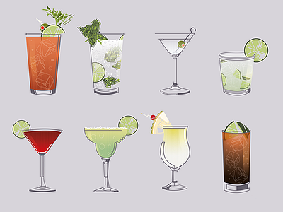 Drinks drinks editorial illustration illustrator vetor