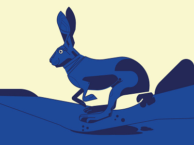 Bunny blue bunny illustration rabbit vetor