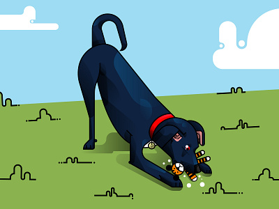 Mad Dog 26 adobe design django dog geometric illustration illustrator mad dog pet underdog vector