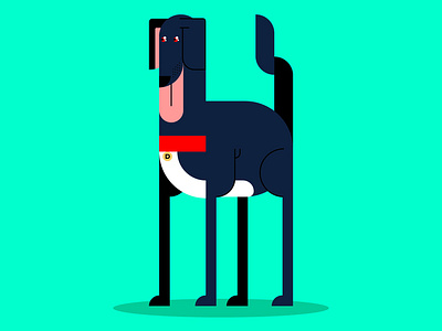 Mad Dog 29 adobe design django dog geometric illustration illustrator mad mad dog pet underdog vector vetor