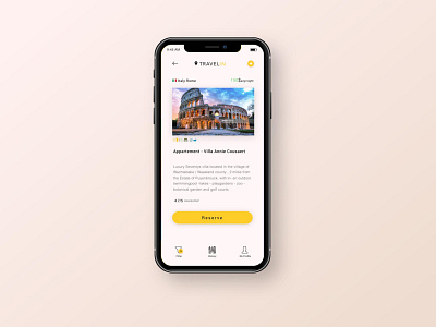 TravelIn App app design ui ux