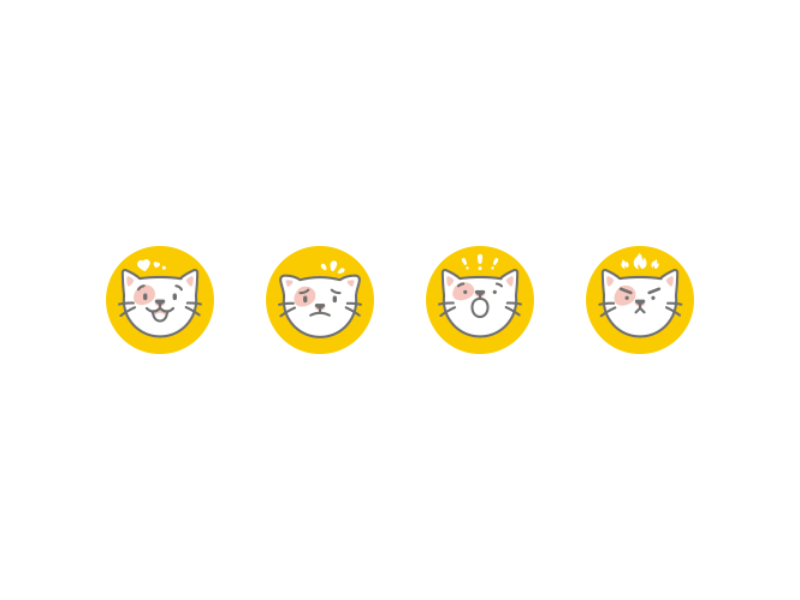 CatEmoji animals animation cartoon cat dog doggy funny icon kitty line linear website