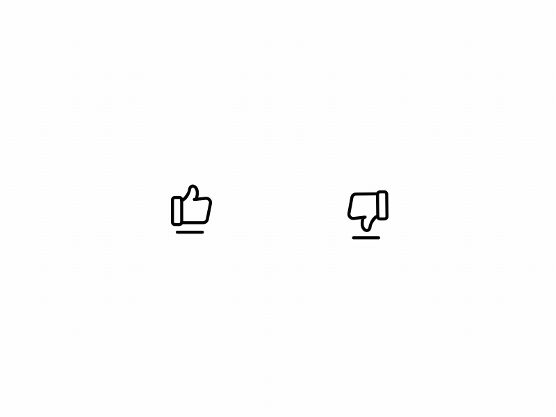 Thumbs Up Thumbs Down Hand designs, themes, templates and downloadable  graphic elements on Dribbble