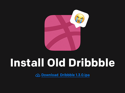 Download Dribbble 1.3.0 1.3.0 app backtrack downgrade download dribbble install ios old version reinstall
