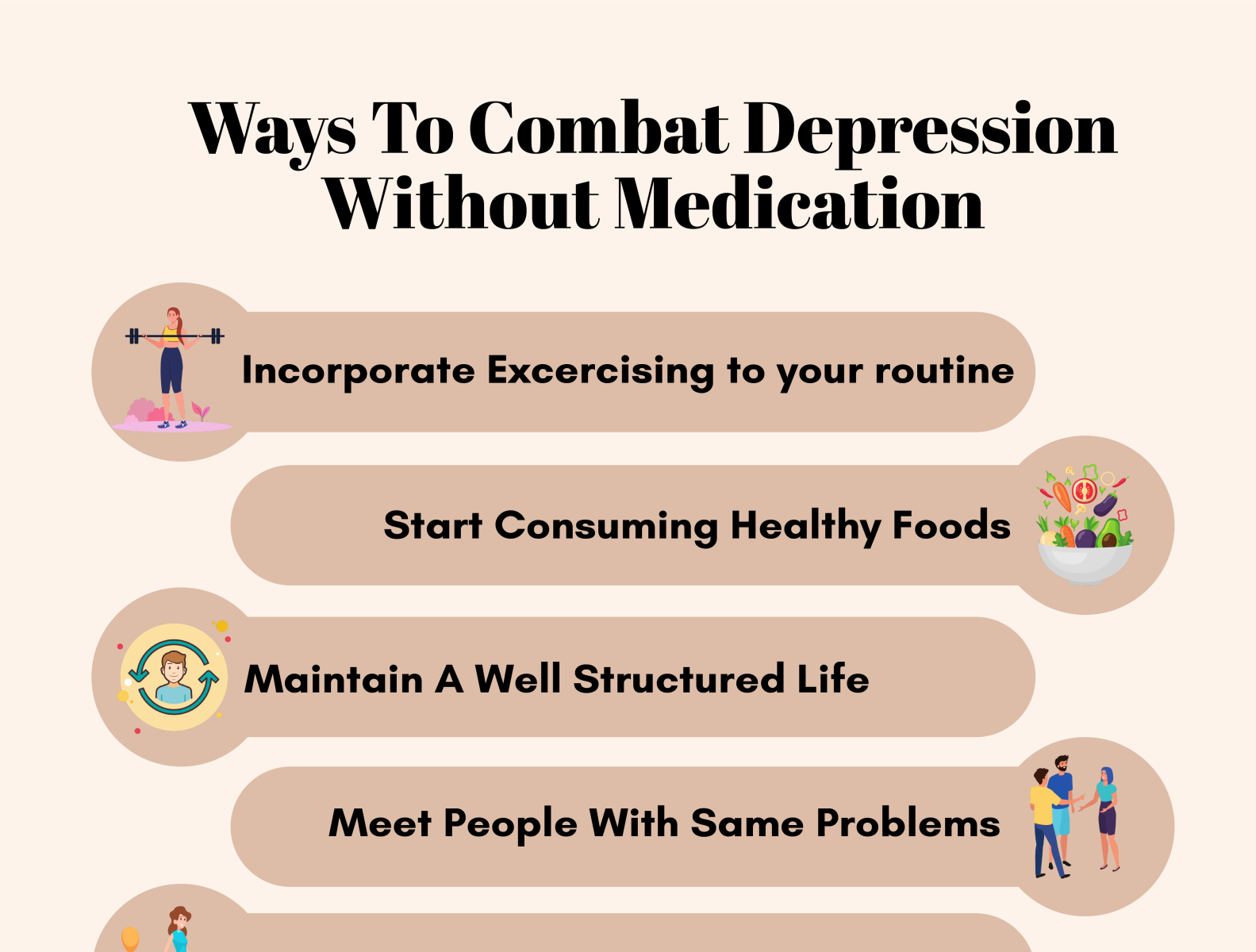 9 Ways How To Fight Depression Without Medication. by D_M_Intern281 on