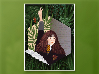 Hermione design illustration