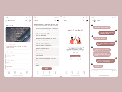 A Bible App design ui uiux design