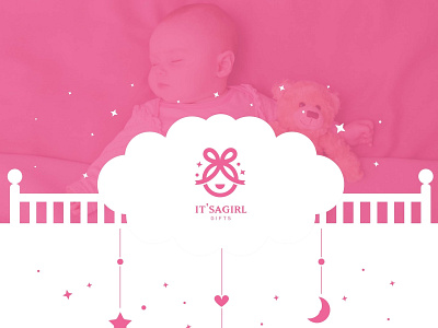 It'sagirl gifts  Logo and visual identity design