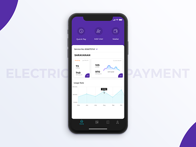 Electricity Bill app bill mobile bill payment coloful design eb electricity electricity bill home homepage ui ui ux design user experience design user interface design zoho task