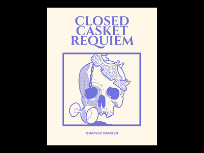 CLOSED CASKET REQUIEM design graphic design illustration poster design typography