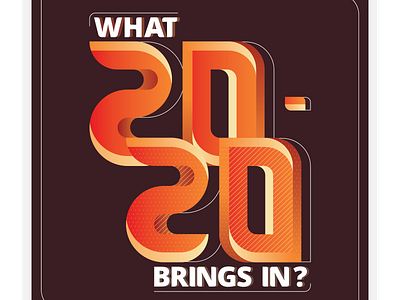 NewYear 2020 2020 branding colors flat design flat illustration holidays minimal newyear numerals pattern typography vector