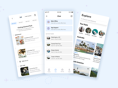 Curated Planet — Travel App clean minimal travel ui user interface design ux uxdesign uxui