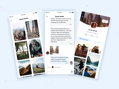 Travel App — Chat app chat clean minimal mobile app mobileapp mobileappdesign ui ux uxdesign uxui