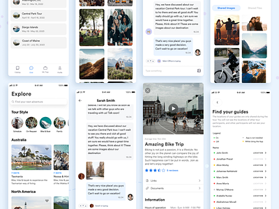 Curated Planet — Travel App app application cards chat clean location minimal mobileapp travel ui userexperience userinterface ux uxdesign uxui