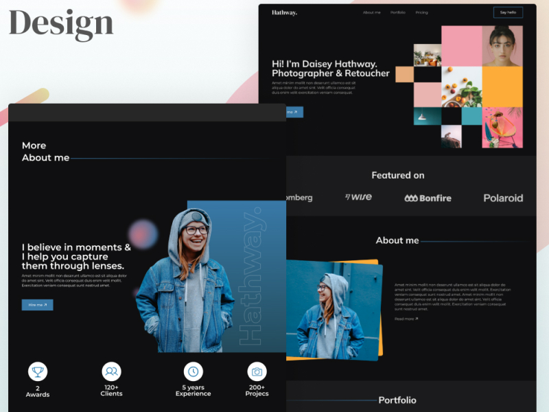 Photographer Portfolio By Saroj Budhathoki On Dribbble