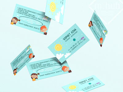 Business card for child psychologist