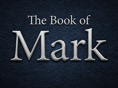 Title Screen for The Book of Mark leather silver