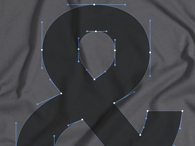 Helvectorsand Detail ampersand cotton bureau helvetica shirt t-shirt vector