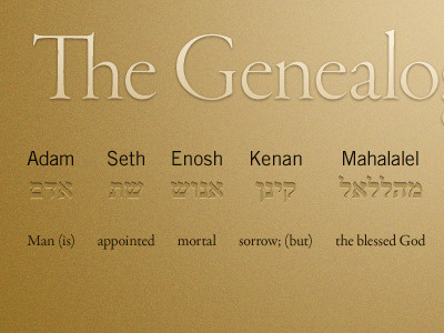 Genealogy Of Genesis 5