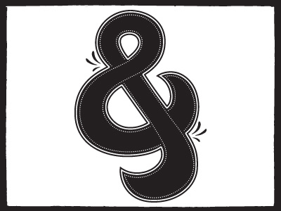 Ampersand - Decorated ampersand hand drawn hand lettering lettering letters type typography