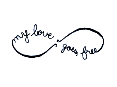 My Love Goes Free -- Progression in Gifs curly free gif hand lettering infinity jon foreman lettering love progression script sketch work in progress