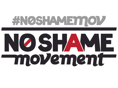 No Shame Movement -- First Vector branding hand lettering identity lettering logo noshamemov scarlet letter