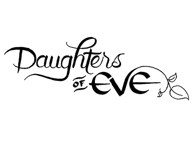 Daughters Of Eve - Work in Progress brush script calligraphy lettering logo sketch