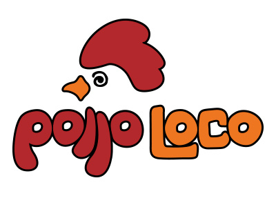 Pollo Loco Logo branding chicken identity illustration lettering logo