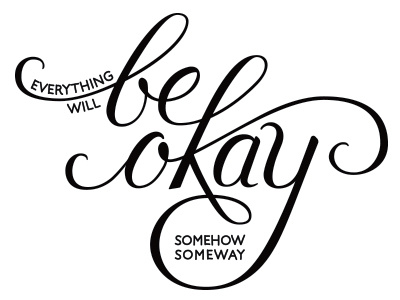 Be Okay - Vector be okay brush script calligraphy lettering script