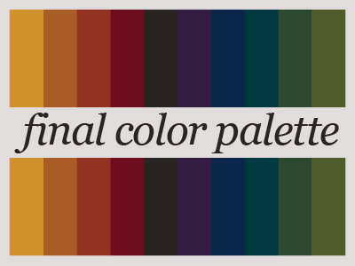 What Cancer Cannot Do - Final Color Palette branding cancer color scheme colors earthtones palette posters