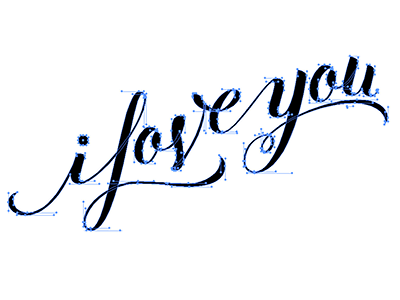 Vectored Calligraphy calligraphy cursive hand lettering handlettering lettering vector writing