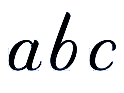 Enough: a b c (work in progress) calligraphy development font fontforge illustrator script typeface