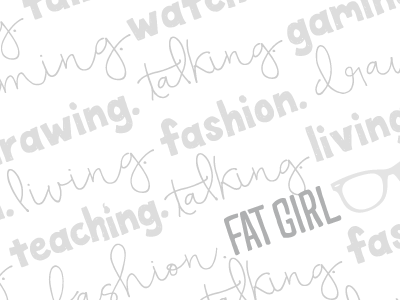 Fat Girl Seamless Pattern branding dani ward fat girl pattern seamless typography