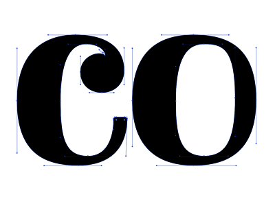 C O hand lettering lettering serif vector