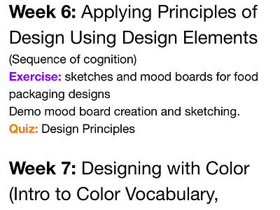 Lesson Plans color theory design principles design theory teaching