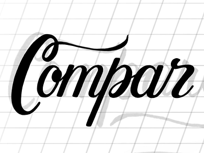 Compar (WIP) commission cursive handlettering lettering practice procreate script