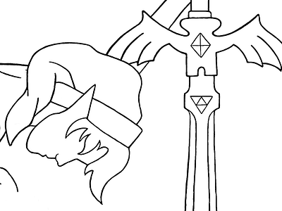 From the Ashes of Hyrule (WIP) breath of the wild illustration legend of zelda procreate the master sword video games