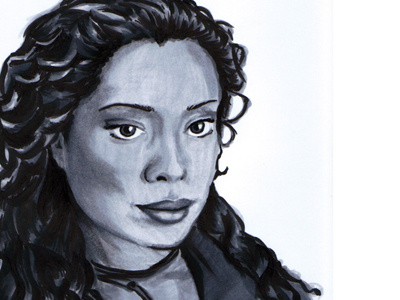 Gina Torres Illustration drawing firefly gina torres illustration portrait prismacolor serenity sketch zoe