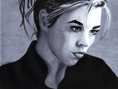 Billie Piper billie piper doctor who illustration portrait prismacolor