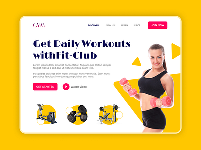 Fitness Landing Page