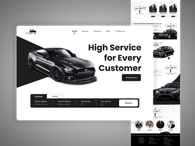 Car Rent Website Design 3d animation branding car graphic design logo motion graphics ui uiux webdesign website