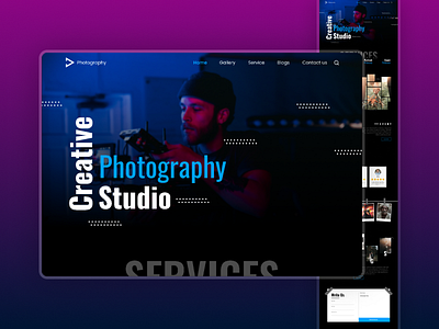 Photography Studio Web Design by Epsilon Technology on Dribbble