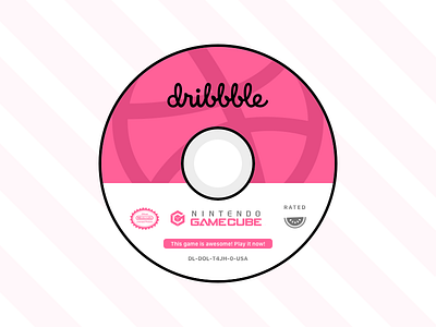 Let's Play Dribbble! disc dribbble gamecube icon icons illustration nintendo pink shot videogames