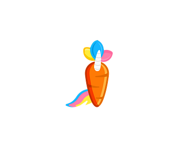 The Mighty Unicarrot! ⭐️🥕 carrot colors design icon icons illustration illustrations unicorn