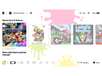 My Nintendo Switch UI REDESIGN design games graphics nintendo switch ui ux