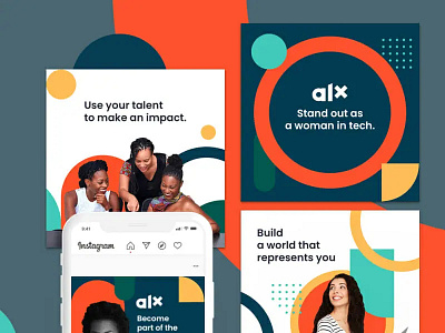 ALX Social Media Posts graphic design