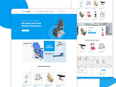 Medical Equipment Website UI