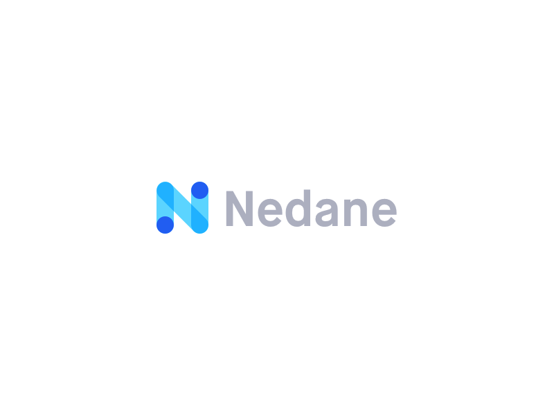 Nedane — Logo branding colors design flat gif machine learning maison neue font nedane neural network process typography wireframe