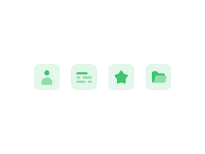 Personal Site — Green Icons